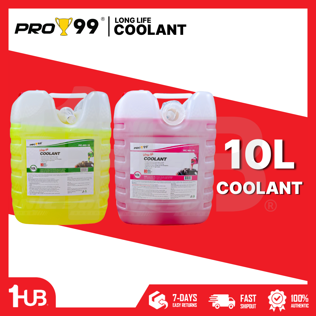 PRO99 Long Life Coolant 10 Liters | High-Performance Engine Radiator Coolant | Anti-Overheat Protection