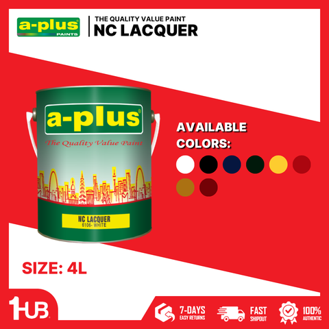 A-Plus® NC Lacquer Paint Colors (4L) | High-Gloss Fast-Dry Automotive & Industrial Finish