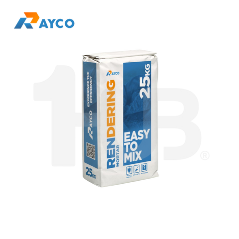 RAYCO RM10 Rendering Mortar 25kg | Ready-Mix Cement Render for Wall Plastering & Surface Repair