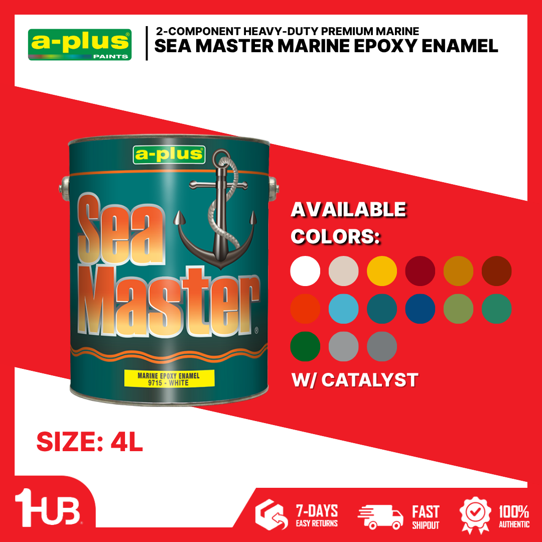 A-Plus Sea Master® Marine Epoxy Enamel Paint (4L) | Heavy-Duty Marine Protection Coating