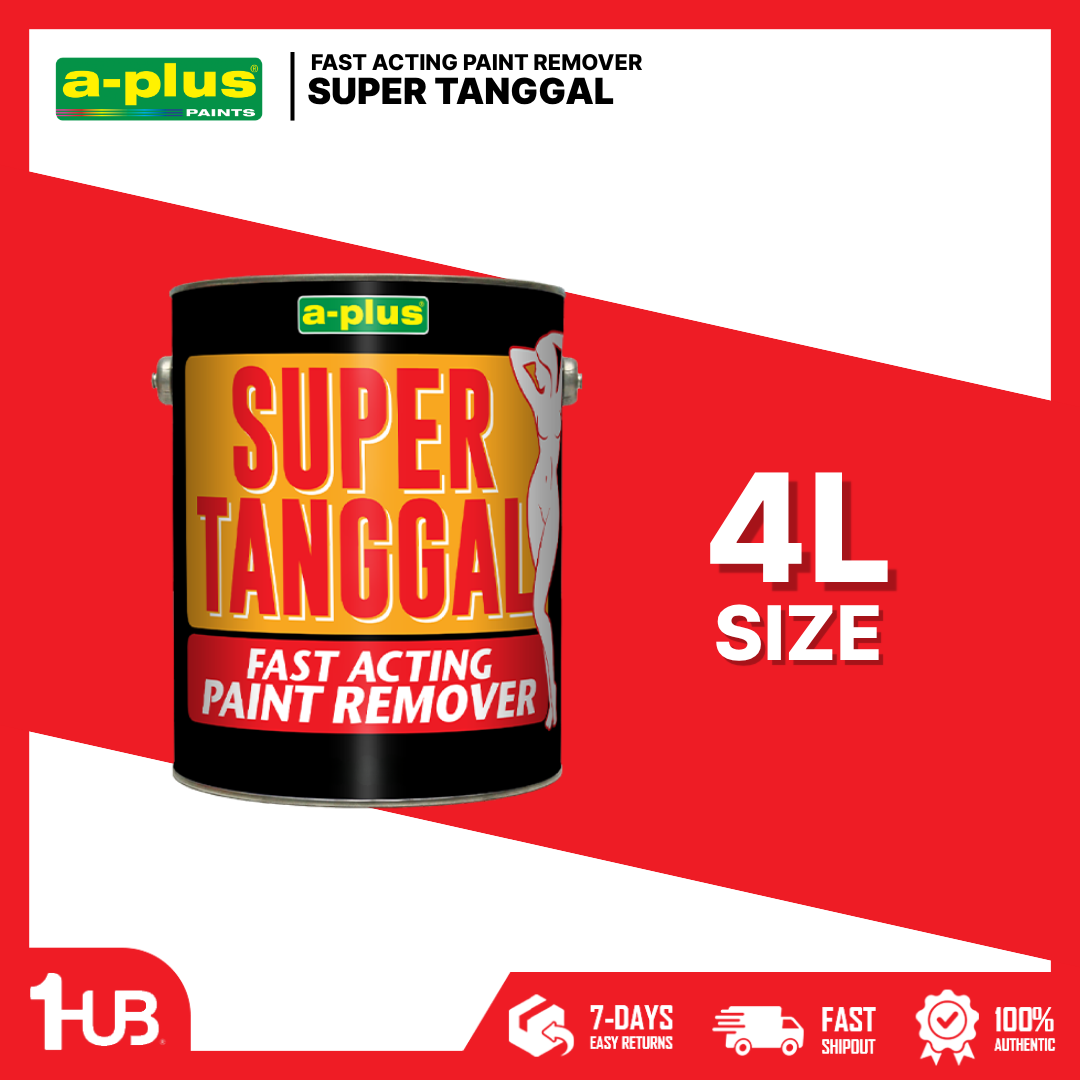 A-Plus Supertanggal® Paint and Varnish Remover 4L | 1030 | Powerful Paint Stripper & Surface Cleaner